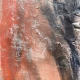 Rugged mixed media drawing of a head (signature)