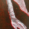 Crawling Woman I (black/red)