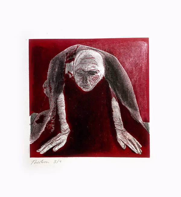 Crawling Woman I (red)