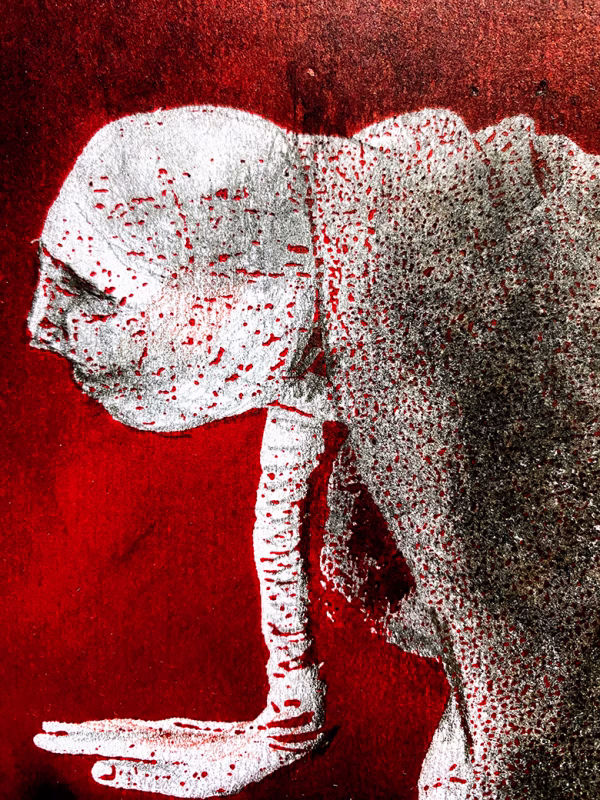 Crawling Woman II (red)