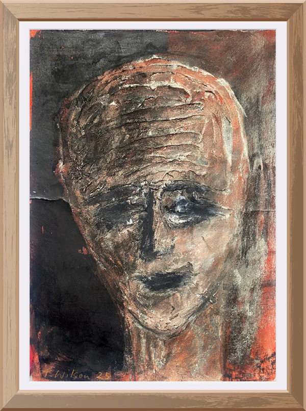 Cracked Head No 4 (with frame)