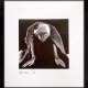 Crawling Woman 1 Black/Red A woman crawls along the ground. She is bald, skeletal and covered in a removal blanket. Printed and tinted/shaded in black and red.