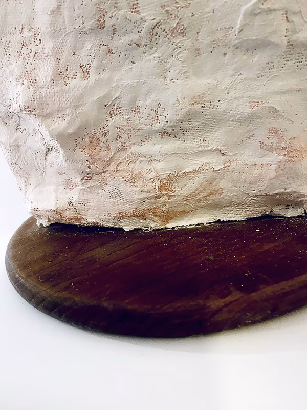 Skeletal torso sculpture stand